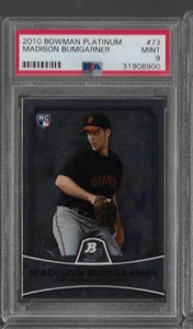 2010 Bowman Platinum Madison Bumgarner Gem Mint PSA 9 RC - Picture 1 of 2