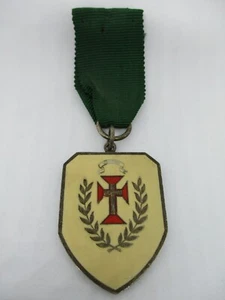 Antiguo Portugal Medalla al Mérito militar con la Cruz de Cristo y laureado. - Imagen 1 de 9