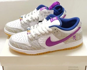 Nike SB Dunk Low PRM FZ5251-001 Rayssa Leal Pure Platinum Vivid Purple men's - Picture 1 of 8