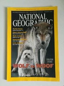 National Geographic: Wolf to Woof January 2002 Magazine - Picture 1 of 2