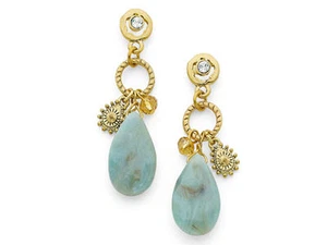 Cookie Lee Crystal Soothing Spa Earrings 82515 $26 New with Tag NWT - Picture 1 of 1