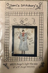 Sami’s Stitchery’s Special Patterns #309 Angel’s Light The Way 8x11” - Picture 1 of 3