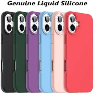 Étui Pour IPHONE 16 15 14 Pro Max Plus 11 13 XR Véritable Silicone Tissu Gel - Photo 1 sur 87