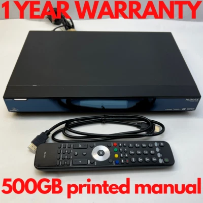 Humax FOXSAT-HDR 500GB HDD Twin Tuner Freesat HD DVR Receiver PVR Recorder HDMI - Image 1 of 4