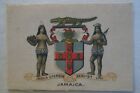 Arms Of The British Empire 1910 Antiquarian Wills Silk Mid Card Jamaica