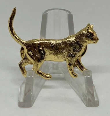 Pin gato peltre fino tono dorado GG Harris 438 (C) 1992 - (1B) Foto 1 de 4