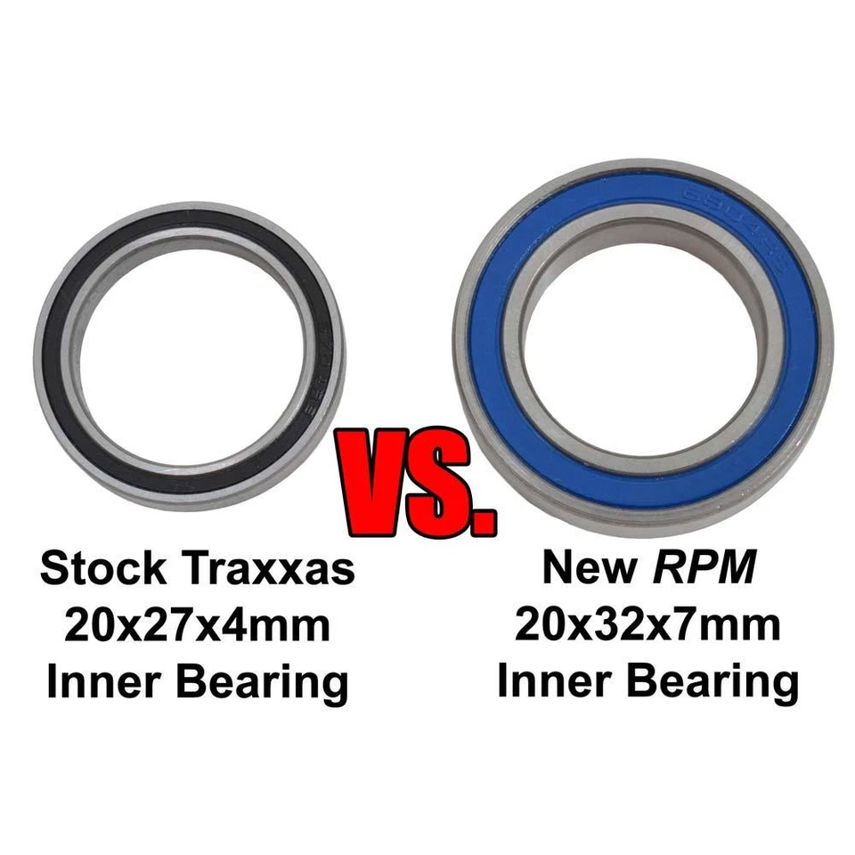 RPM Replacement Oversized Inner Bearings Rear Carriers Traxxas X-Maxx RPM81670 - Image 1 of 1