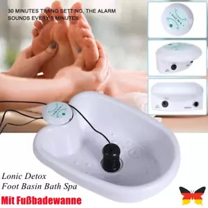 Fußsprudelbad Elektrolyse Fußbad Lonic Detox Foot Basin Bath Spa Cleanse Machine - Bild 1 von 14