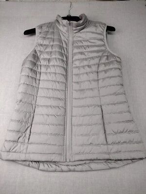 Isaac Mizrahi Live Mujer Gris Sin Mangas Cremallera Puffer Chaleco Chaqueta XXS USADO Foto 1 de 4