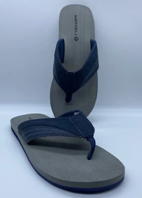 Merrell Men’s Size 13 Flip Flops Total Eclipse Sodalite - Image 1 of 4