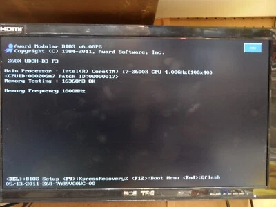 GA-Z68X-UD3H-B3  Motherboard With i7-2600K CPU and 16 Gb Ram 1155 - Bild 1 von 4