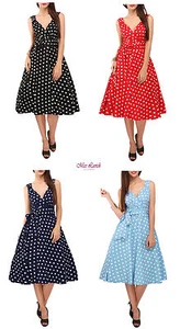 Miss Lavish Dress 40s 50s Swing Vintage Rockabilly Retro Prom Plus Size Dresses - Picture 1 of 13