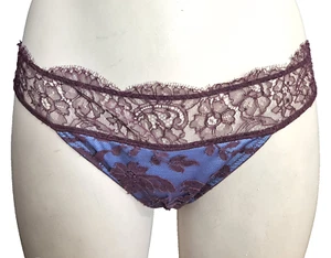 Andres Sarda Neptune Women's Brief EU/DE 38 S Satin & Lace Panty Luxury Lingerie - Picture 1 of 3