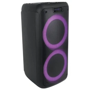Norcent Dual 6.5" Portable Party Bluetooth Speaker with Sound-Activated Lights - Picture 1 of 6