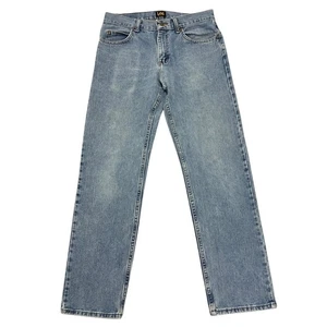 Vintage Lee Jeans Blau 31W 32L Regular Straight Fit 100% Denim Zip Fly - Bild 1 von 13