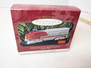 Hallmark 1997 Ornament Lionel Train 2343 Santa Fe F3 Diesel Locomotive 1950 MIB - Picture 1 of 12
