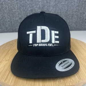 Nuevo Top Dawg Entertainment TDE Gorra Snapback OSFM Negro Logo Grande - Imagen 1 de 12