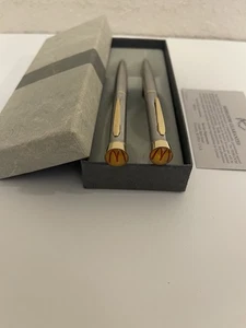Vintage Mcdonald's Garland Ballpoint Pen Mechanical Pencil Set - Picture 1 of 4