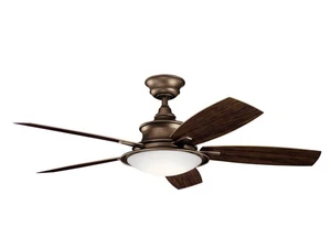 Kichler 310204 Cameron 52" 5 Blade LED Indoor / Outdoor Ceiling - Copper - Picture 1 of 12