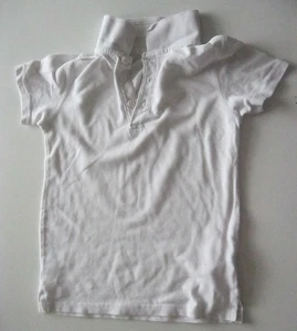Lily & Dan (Aldi) weißes Schulpoloshirt. Alter 7 - 8 Jahre - Bild 1 von 5