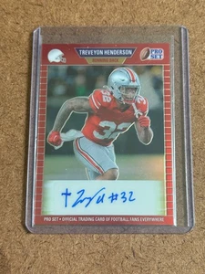 2024 Leaf Metal Pro Set TREVEYON HENDERSON New England Patriots RC Signed AUTO # - Picture 1 of 3
