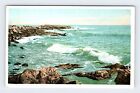 Surf At Eastern Point Gloucester Massachusetts Vintage Postcard Bry5