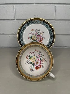 Vintage Royal Grafton Teacup And Saucer Duo Floral Fine Bone China – England - Picture 1 of 12