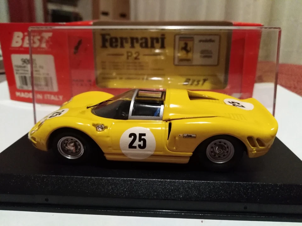 BEST MODEL 1:43 FERRARI 365 P2 BIANCHI/LANGLOIS DAYTONA 1966 CON BOX - Immagine 1 di 4