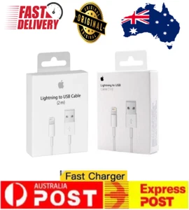 Genuine Apple USB to Lightning Cable Original iPhone Charger for iPhone 14 13 12 - Picture 1 of 16