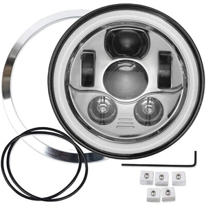 Eagle Lights 7" Chrome Halo LED Headlight Kit BMW R100R R100T R1150R R1200C R850 - Bild 1 von 7