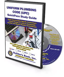 2021 Uniform Plumbing Code Interactive CD-ROM QuickPass Study Guide - Picture 1 of 2