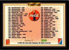Coca Cola Series 3 Singles (1994 Collect A Card)