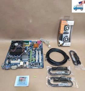 ASRock A780FullHD AM2+ Motherboard,AMD PHENOM 9600 QUAD-CORE CPU,2GB RAM Combo - Picture 1 of 21