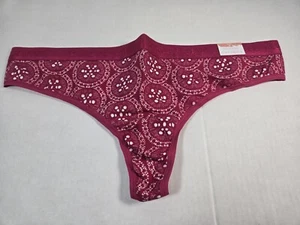 Neu mit Etikett Damen-Höschen Cacique Baumwolle Tanga 14/16 MSP $ 13,50 - Bild 1 von 2