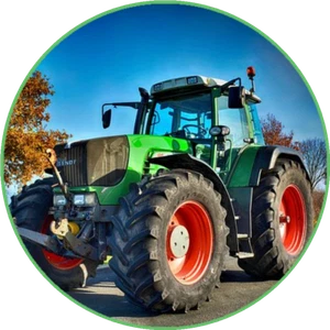 Tortenaufleger essbar aus Fondant rund 20cm durchmesser Geburtstag Traktor - Bild 1 von 2
