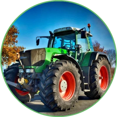 Tortenaufleger essbar aus Fondant rund 20cm durchmesser Geburtstag Traktor - Bild 1 von 2