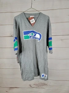 Mitchell & Ness NFL Seattle Seahawks Post Season Run V-Neck Tee XL #B54 - Picture 1 of 5