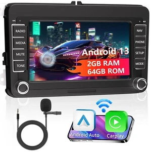 Android 13 Autoradio VW Golf 5/6 Passat CarPlay 7" 2GB/64GB BT - Bild 1 von 9