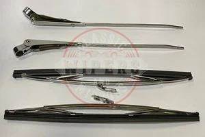 Holden FB EK Wiper Arm and Blade Set Hand Polished S/Steel Made in UK - Picture 1 of 3