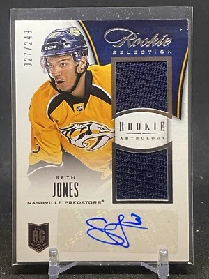 2013-14 Panini Rookie Anthology Rookie Selection /249 Seth Jones #166 Auto RC - Image 1 of 2