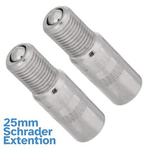 2pcs 25mm Schrader Valve Extension Tube Bicycle Car Accessory Tyre Adapter Part