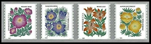 #5672 - 5675 2022 Mountain Flora Coil Strip/4 - MNH - Picture 1 of 1