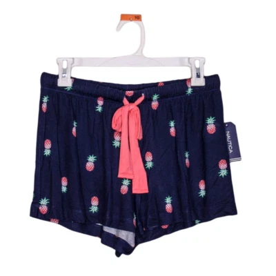 Nuevo con etiquetas Pantalones Cortos Nautica Estampado Piña Salón Pijama Azul Rosa Verde S Foto 1 de 4
