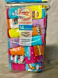 NEU Mädchen Wonder Nation 14er Pack Hipster mehrfarbig Größe 10 Einhorn + verschiedene - Bild 1 von 4