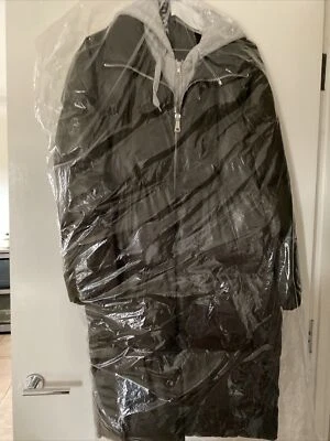 Mujer Kendall & Kylie Acolchado Ejército Construido en Gris Sudadera Invierno Abrigo Talla L  Foto 1 de 4