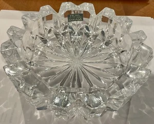 NUEVO DE COLECCIÓN NUEVO SIN USAR HOYA MIKASA ARTE VIDRIO CRISTAL CENIZA PLATO PUNTO DIAMANTE - Imagen 1 de 11