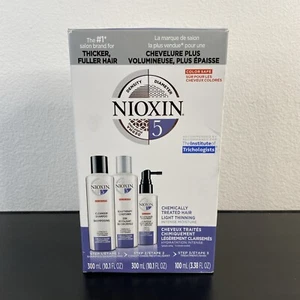 NIOXIN System 5 Thinning Hair Treatment Cleanser Scalp Therapy Kit - 2 x 10.1 oz - Picture 1 of 5