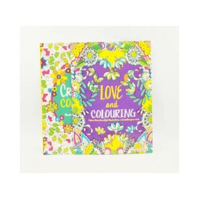 2x Mind Relaxing Colouring Book Books Kids - Adult Stress Relief Colour Therapy  - Image 1 of 4