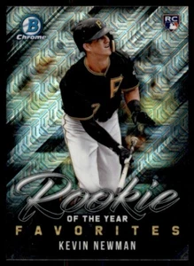 2019 2019 BOWMAN CHROME PROSPECTS MOJO REFRACTOR KEVIN NEWMAN PITTSBURGH PIRATES - Picture 1 of 2