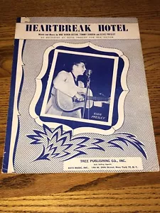 ELVIS PRESLEY HEARTBREAK HOTEL ~SHEET MUSIC ~ COPYRIGHT 1956 - Picture 1 of 4